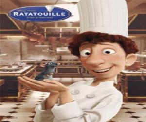 Alfredo Linguini, the clumsy garbage boy who becomes a famous chef with the help of Remy puzzle