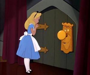 Alice the front door the home of white Rabbit puzzle