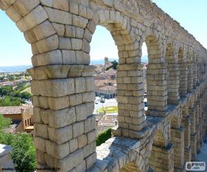 Aqueduct of Segovia, one of the most important Roman monuments and best preserved in Spain and in the Iberian Peninsula puzzle