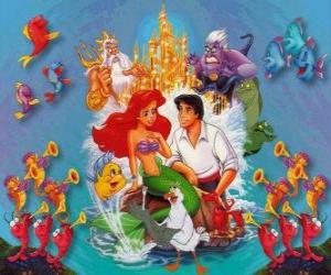 Ariel with Eric and other characters puzzle