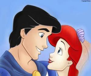 Ariel, with her love Prince Eric puzzle