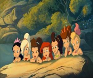 Ariel with her sisters puzzle