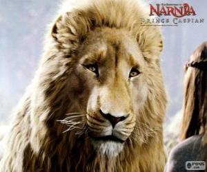 Aslan, the legendary lion creator of the country of Narnia puzzle
