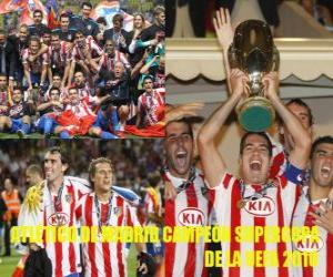 Atletico Madrid Champion 2010 UEFA Super Cup puzzle