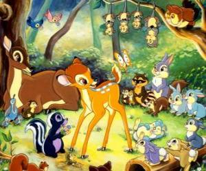 Bambi and his friends puzzle