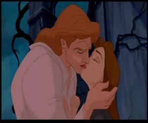 Beauty and the Beast, and a prince, kissing puzzle