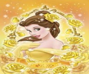 Belle with her beautiful dress puzzle