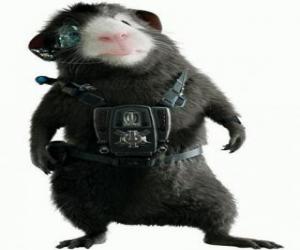 Blaster the guinea pig, expert in weapons and transport of the team G-Force puzzle