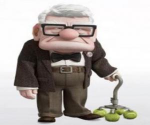 Carl Fredricksen, a man of 78 years ready to fulfill his great dream puzzle