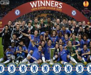 Chelsea FC, champion UEFA Europe League  puzzle