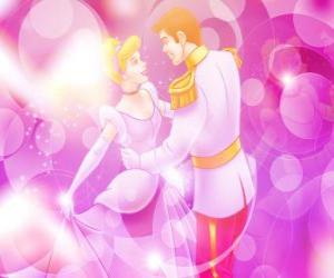 Cinderella and the Prince dancing puzzle
