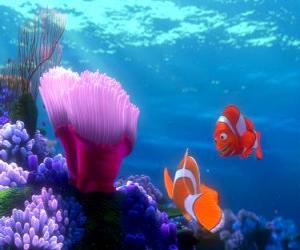 Coral and Marlin with his new home with ocean views puzzle