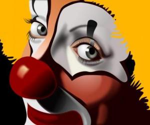 Face of clown puzzle