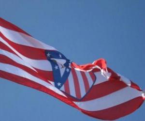 Flag of Atlético de Madrid puzzle
