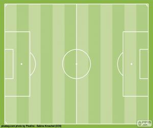 Football field. Football field. Soccer pitch puzzle