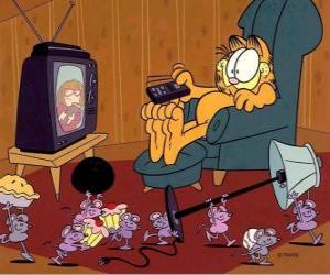 Garfield for endless hours watching junk television. While the mice were put everything. puzzle