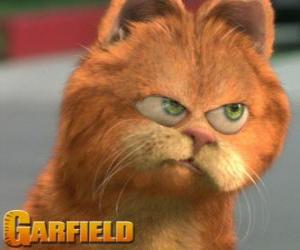 Garfield with angry face puzzle
