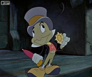 Jiminy Cricket gets a gold medal from the blue fairy puzzle