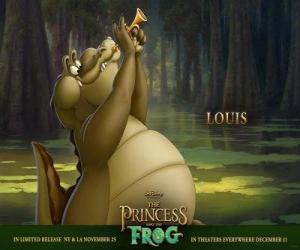 Louis an alligator who plays the trumpet puzzle