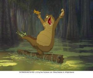Louis, Naveen and Tiana in the swamp puzzle