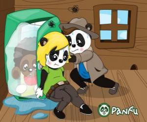Max and Penny try to put in the freezer to Jay-Pea puzzle