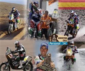 Motorcycle champion Marc Coma Dakar 2011 puzzle