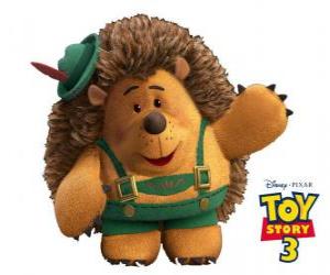 Mr. Pricklepants is a toy hedgehog, it's a Bonnie toy puzzle