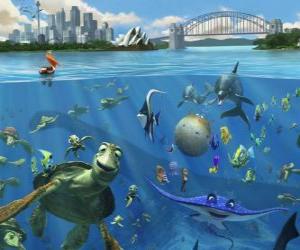 Nemo's friends on the coast of Sydney  puzzle