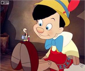 Pinocchio with his friend and adviser Jiminy Cricket puzzle