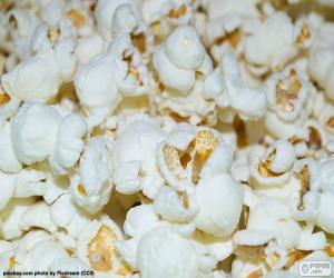 Popped popcorn, corn exploited puzzle