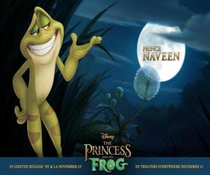 Prince Naveen is transformed into a frog puzzle