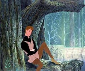 Prince Philip in the woods thinking puzzle
