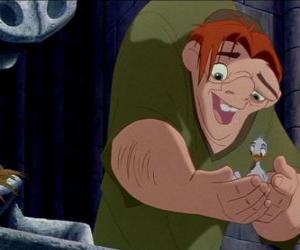 Quasimodo is the bellringer of the Notre Dame Cathedral and the protagonist of The Hunchback of Notre Dame puzzle