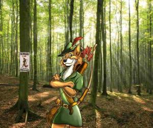 Robin Hood, an outlaw who dwell in Sherwood Forest, stealing from the rich and giving to the poor people of Nottingham puzzle