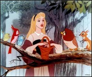 Rose has grown up and live very happily in the forest puzzle