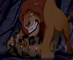 Scaring the evil Scar Hyenas puzzle
