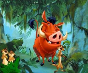 Simba friend's, Timon and Pumbaa puzzle