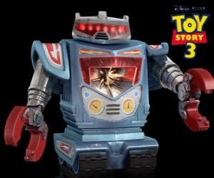 Sparks is a toy robot from the Sunnyside Nursery in Toy Story 3 puzzle