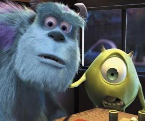 Sulley and Mike in the Restaurant puzzle