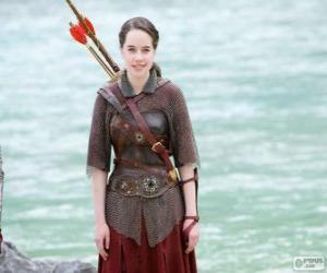 Susan Pevensie with her weapons, bow and arrows puzzle