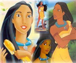 The beautiful Indian princess Pocahontas puzzle