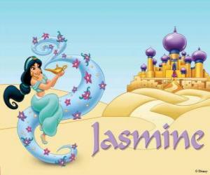 The beautiful Princess Jasmine, the daughter of Sultan puzzle