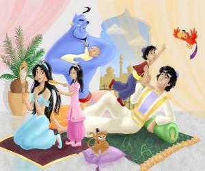 The family of Jasmine and Aladdin puzzle