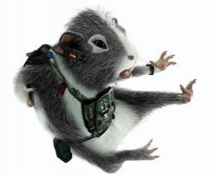 The guinea pig Agent Juarez, the martial arts expert of the team G-Force puzzle