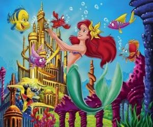 The Little Mermaid Ariel with her friends puzzle