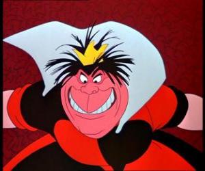 The Queen of Hearts, a foul-tempered monarch puzzle