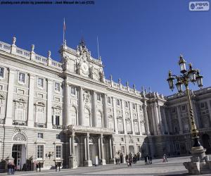 The Royal Palace of Madrid also known as Palacio de Oriente is the official residence of the King of Spain puzzle