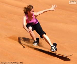 The Sandboarding is a sport that consists of the reduction of dunes puzzle
