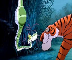 The snake Kaa and the tigre Serekan  puzzle