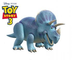 Trixie is a toy triceratops from  puzzle